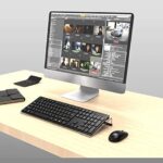KOTEMON Acrylic Tilted Computer Keyboard Stand