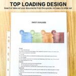 PANDRI 600 Pack Clear Heavy Duty Plastic Page Protectors Sheet Reinforced 11-Hole Fit for 3 Ring Binder Fits Standard 8.5 x 11 Paper, 9.25 x 11.25 Top Loaded, Acid Free
