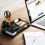 Deli 15 Pcs Office Supplies Kit with Desk Organizer
