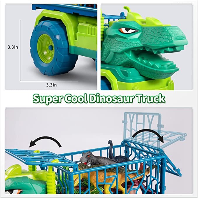 TEMI Dinosaur Truck Toys for Kids 3-5 Years