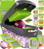 Mueller Pro-Series 10-in-1, 8 Blade Vegetable Slicer with Container