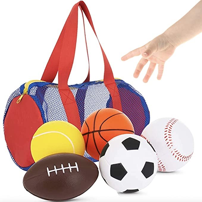 Balls for Kids, Toddler Sports Toys - Set of 5