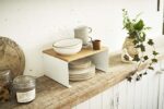 Yamazaki Home Wood-Top Stackable Kitchen Rack