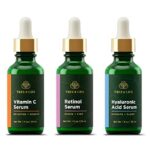 Tree of Life Vitamin C Serum, Retinol Serum and Hyaluronic Acid Serum for Brightening,  3 Count x 1 Fl Oz