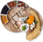 Cheese Board Set - Charcuterie Board Set and Cheese Serving Platter.