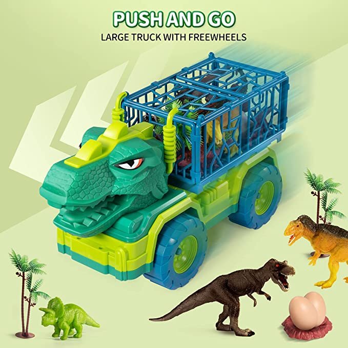 TEMI Dinosaur Truck Toys for Kids 3-5 Years