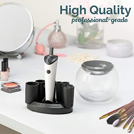 Luxe Makeup Brush Cleaner - 5oz Brush Cleaning Solution Included - USB Charging Station