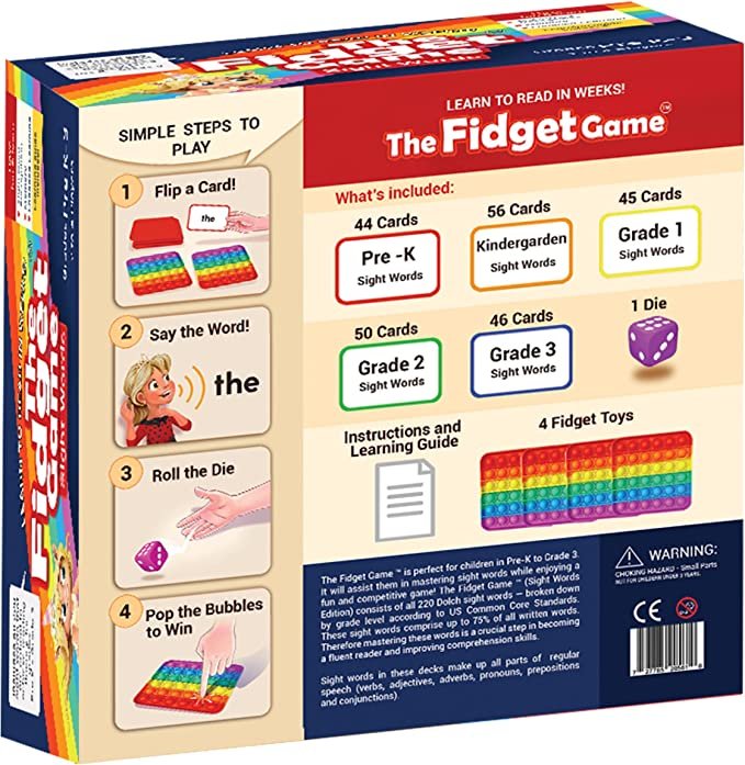 The Fidget Game Learn to Read in Weeks Master 220 High-Frequency