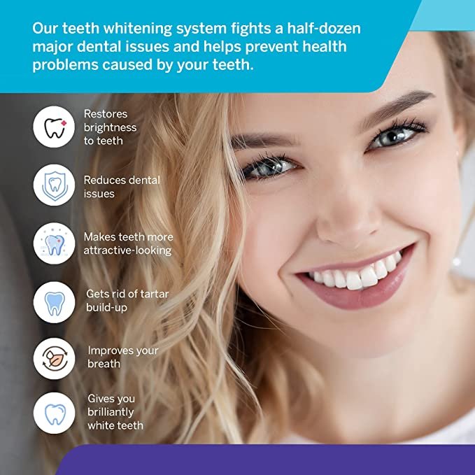 Whitebite Pro Teeth Whitening Kit with LED Light for Sensitive Teeth, , 7 Piece Set