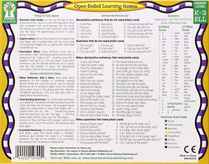 Sentence Building for Kids