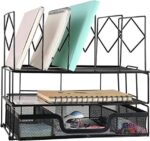 Gianotter Desk Organizers and Accessories, Office Supplies Desk Organizer  (Black)