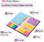 Mr. Pen- Sticky Notes Set, Sticky Notes Tabs, 410 Pack