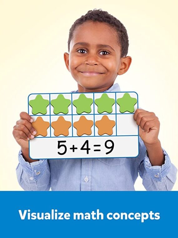Coogam Magnetic Ten-Frame Set, Math Manipulative EVA Number Counting Games