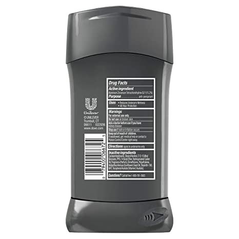 Dove Men+Care Antiperspirant Deodorant 48-Hour Wetness Protection , 2.7 Ounce (Pack of 4)