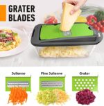 Mueller Pro-Series 10-in-1, 8 Blade Vegetable Slicer with Container