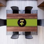 Linen Grinch Table Runner Merry Grinchmas