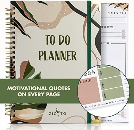 Simplified To Do List Planner Notebook, The Perfect Daily Journal And Undated Office Supplies Checklist For Women