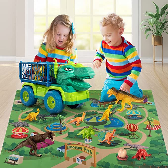 TEMI Dinosaur Truck Toys for Kids 3-5 Years