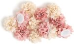 U Brands Mini Flower Magnets Set, Office Supplies, Pink and Cream, 12 Count