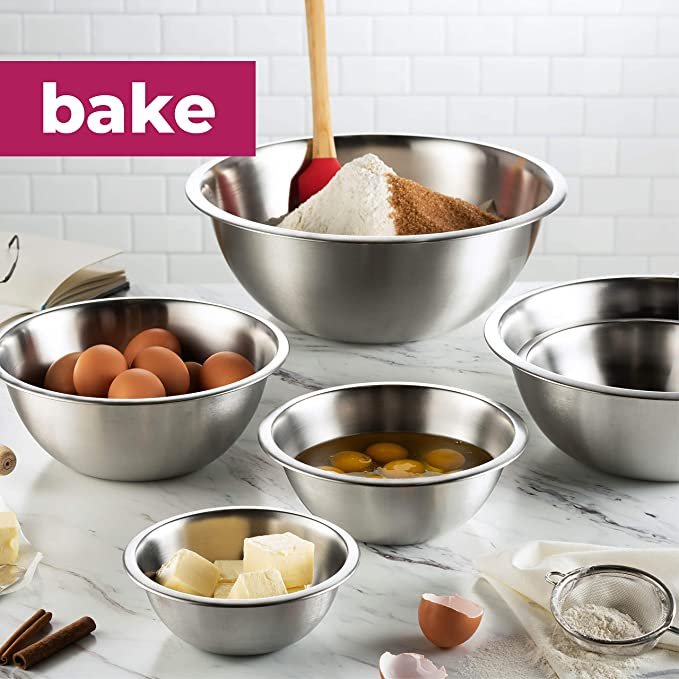 Stainless Steel Mixing Bowls (Set of 6)