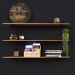 Rustic Wooden Desk Organizer - 5-Slot Shelf Organizer for Home, School, Classroom, or Office