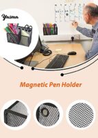 Magnetic Pencil Holder Organizer (Black 2 Comp)