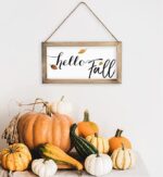 KIBAGA Farmhouse Wall Decor Signs For Christmas With Interchangeable Sayings - Rustic 9X17” Wood Picture Frame with 10 Designs