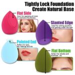 Makeup Sponge Blender Beauty Sponge Set 12pcs and Beauty Foundation Sponge Blender Holder 1PCS