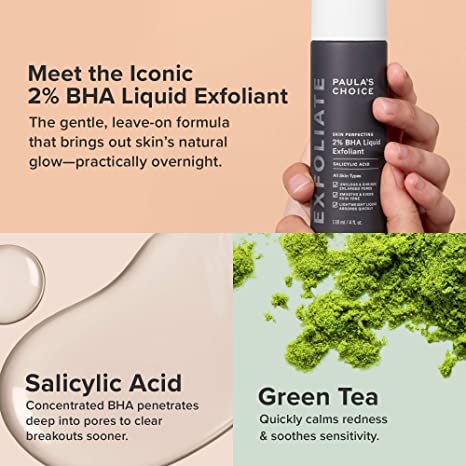 Paulas Choice- Facial Exfoliant for Blackheads, Enlarged Pores, Wrinkles & Fine Lines, 4 oz Bottle