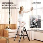 Step Ladder Folding 2 Step Stool Aluminium Anti-Slip