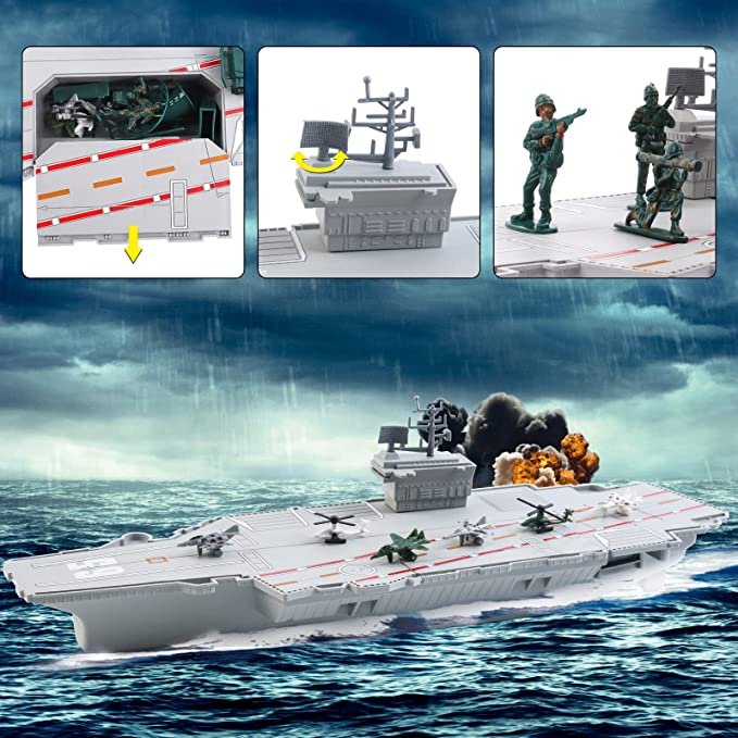 deAO Aircraft Carrier Toy with Scale Model
