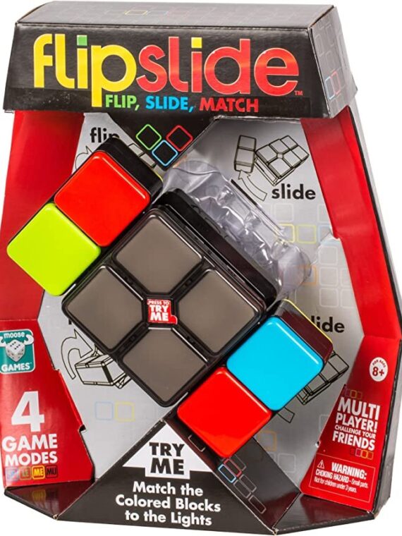 Flipslide Game, Electronic Handheld Game |4 Game Modes - Multiplayer Fu