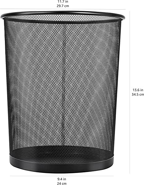 Basics Mesh Waste Basket, 2-Pack